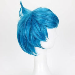 Movie Inside Out 2 (2024) Joy Blue Wig Cosplay Accessories Halloween Carnival Props