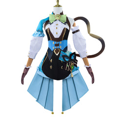 Genshin Impact Kirara Phantom In Boots Blue Outfits Cosplay Costume Halloween Carnival Suit