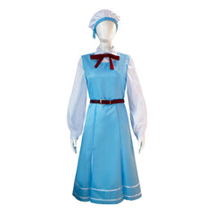 Anime Gushing over Magical Girls 2024 Morino Korisu Blue Dress Outfits Cosplay Costume Halloween Carnival Suit