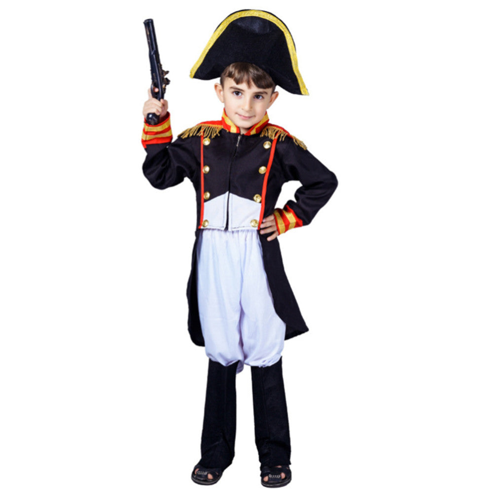 Kids Children Movie Napoleon 2023 Napoleon Black Tuxedo Outfits Set Co ...