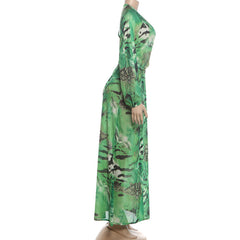 Off Campus (2026) Allie Hayes Green Open Back Summer Dress Outfits Cosplay Costume