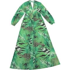 Off Campus (2026) Allie Hayes Green Open Back Summer Dress Outfits Cosplay Costume