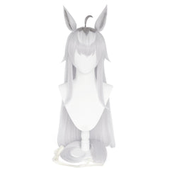 Oguri Cap White Wig Ears Tail Cosplay Accessories Halloween Carnival Props