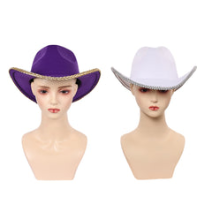 One Piece Live-action 2 (2026) Nico Robin Purple White Felt Hat Cosplay Accessories Props