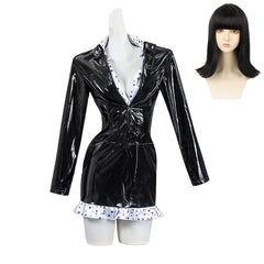 One Piece Enies Lobby Nico Robin Black Leather Outfits Cosplay Costume