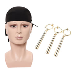 One Piece Roronoa Zoro Three Ear Clips Head Scarf Cosplay Accessories Props