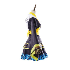 One Piece Trafalgar D. Water Law Black Lolita Kimono Skirt Set Outfits Cosplay Costume