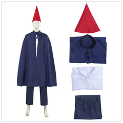 Over the Garden Wall Wirt Blue Cloak Set Outfits Cosplay Costume Suit