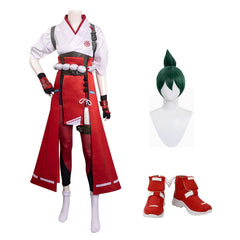 Overwatch 2 OW Kiriko Red Set Cosplay Costume Outfits Halloween Carnival Suit