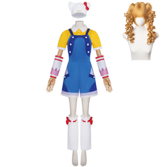 Overwatch Juno Yellow Blue Kitty Set Outfits Cosplay Costume