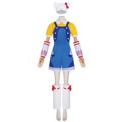 Overwatch Juno Yellow Blue Kitty Set Outfits Cosplay Costume