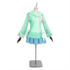 Overwatch Kiriko Blue Raincoat Skirt Set Outfits Cosplay Costume Carnival Suit