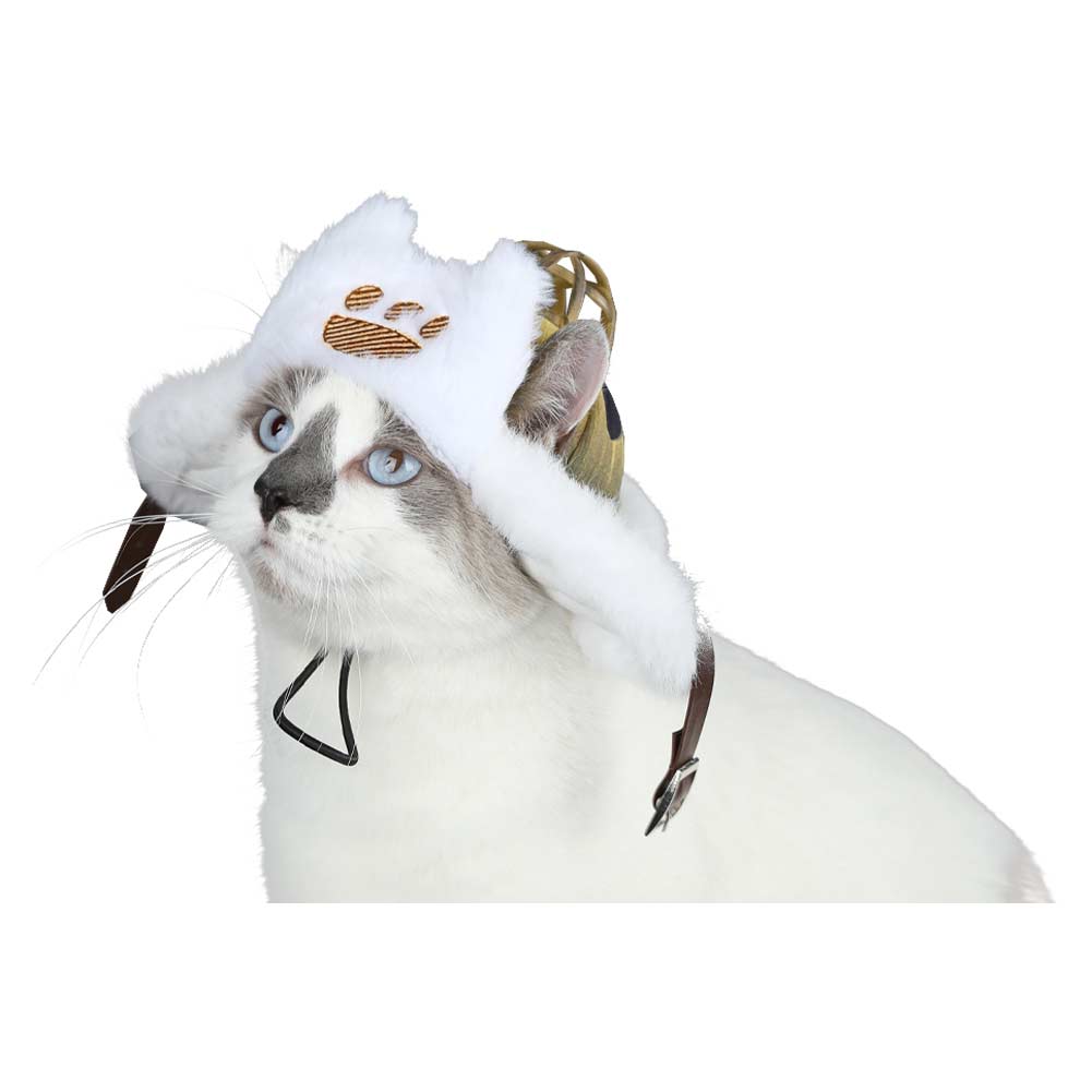 Monster Hunter Wilds (2025) Felyne Cat Plush Hat Pet Cap Cosplay