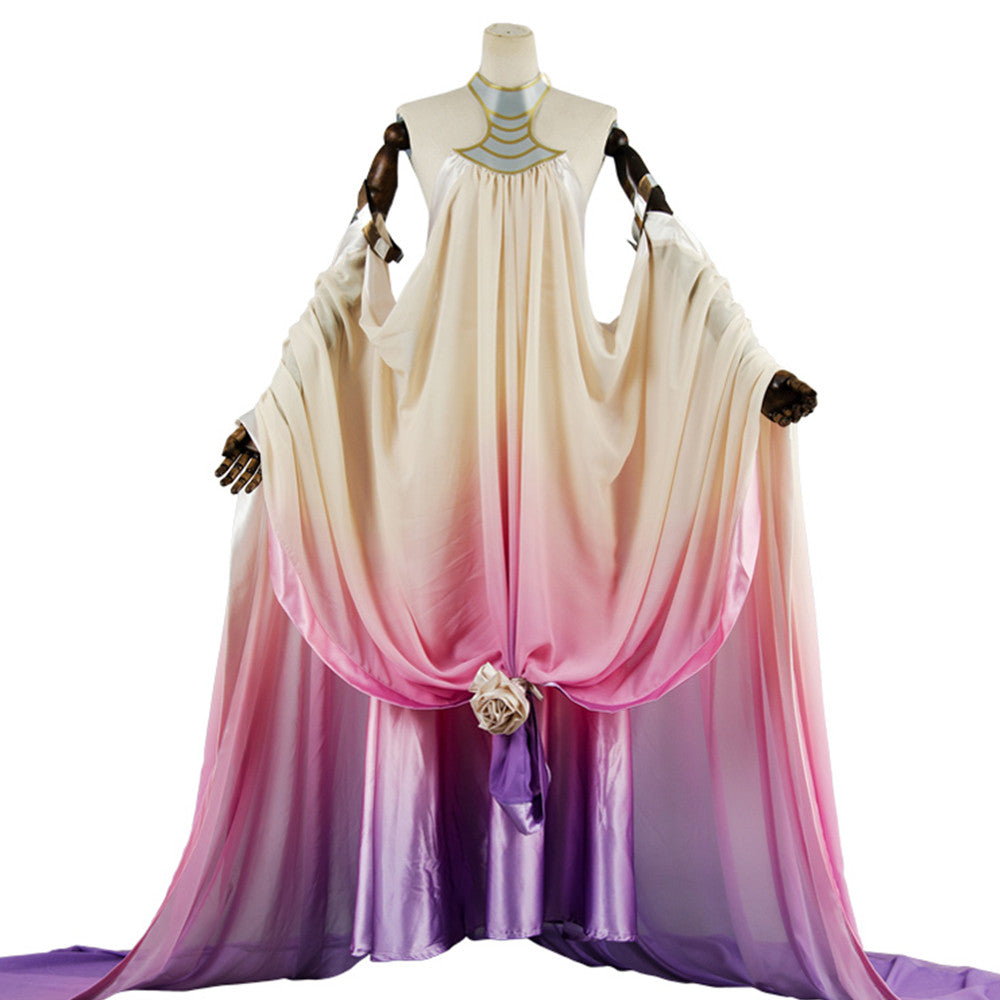 Padme Amidala Naberrie Pink Purple Lake Dress Cosplay Costume Hallowee –  Coshduk