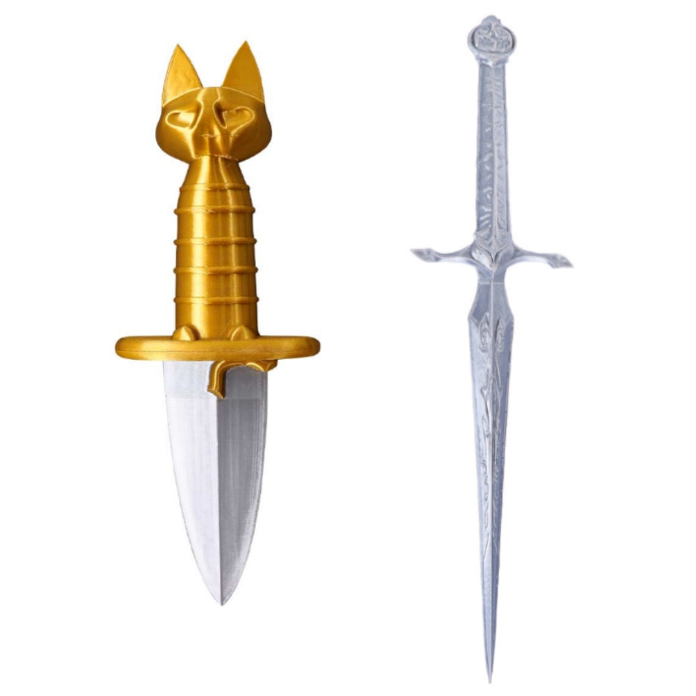 Puss In Boots Kitty Softpaws Gatito Blade Dagger Sword Weapons Cosplay Accessories Props