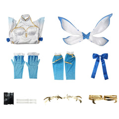 Rem Jewel Princess Fairy Blue White Dress Set Outfits Cosplay Costume