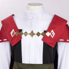 Roco Kingdom (2026) Enzo Red Academy Uniform Set Outfits Cosplay Costume