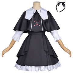 Star Detective Precure! (2026) Moria Luluka Black Dress Set Casual Outfits Cosplay Costume