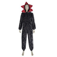 Stranger Things (2025) Demogorgon Gray Jumpsuit Onesie Halloween Cosplay Costume