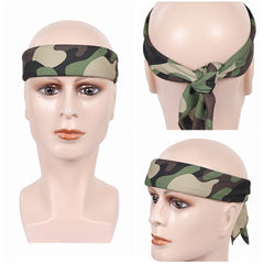 Stranger Things (2025) Scoops Ahoy Hat Lucas Sinclair Camouflage Headband Cosplay Accessories Props
