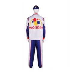 Talladega Nights Wonder Bread Ricky Bobby Cal Naughton Jr. Uniform Outfits Cosplay Costume