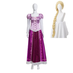 Tangled Rapunzel Pink Purple Dress Outfits Cosplay Costume  Halloween Carnival Suit