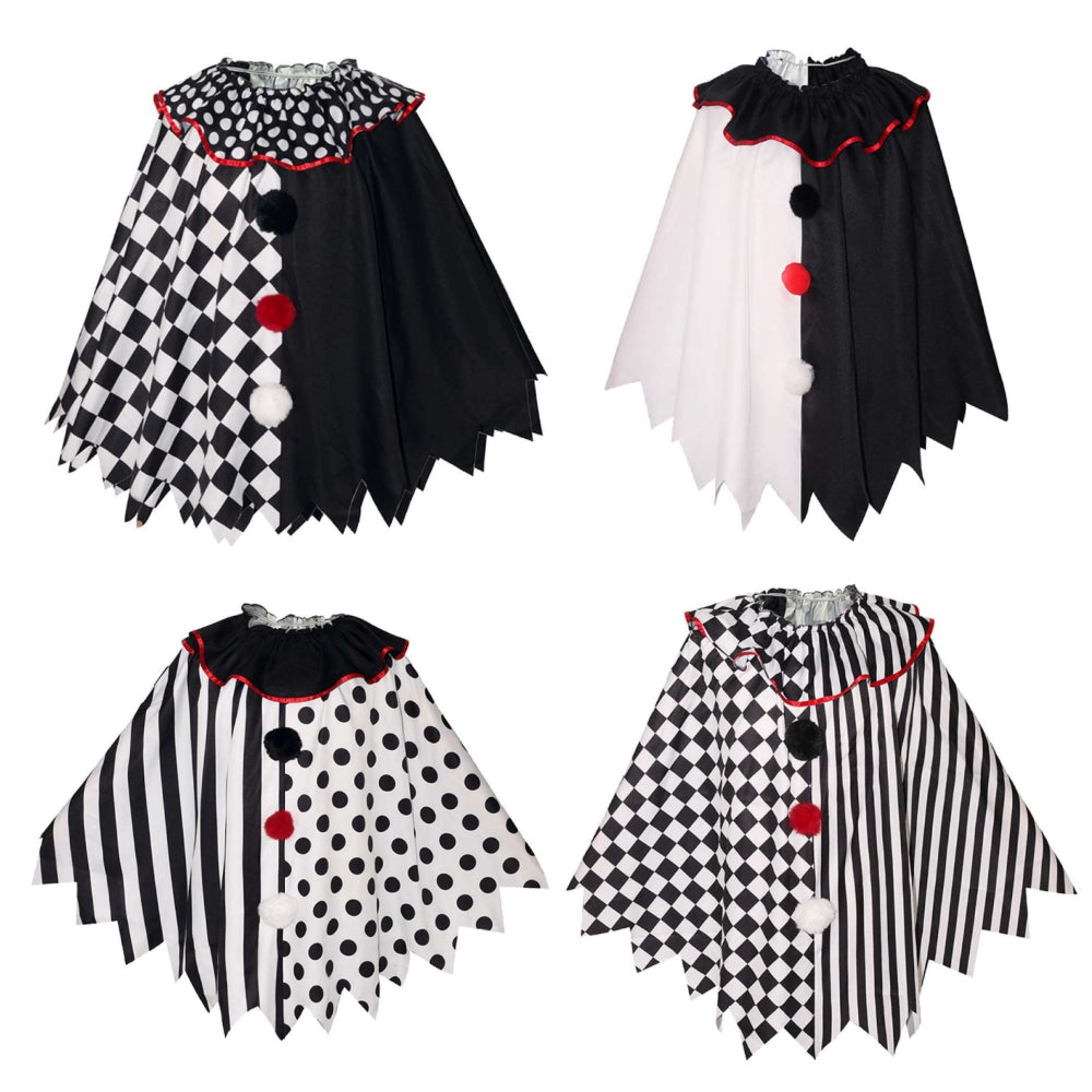 Terrifier 4 (2026) Art The Clown Black White Cape Cloak Horror Halloween Cosplay Costume