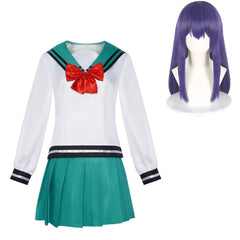 The Disastrous Life Of Saiki K. Kokomi Teruhashi Green School Uniform Set Outfits Cosplay Costume