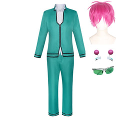 The Disastrous Life Of Saiki K. Saiki Kusuo Green School Uniform Outfits Cosplay Costume