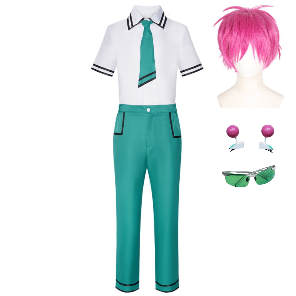 The Disastrous Life Of Saiki K. Saiki Kusuo School Uniform Shirt Pants Outfits Cosplay Costume