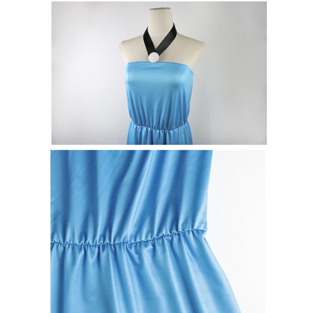 The Flintstones Betty Rubble Blue Dress Bow Outfits Cosplay Costume Ha – Coshduk
