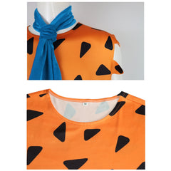 The Flintstones Fred Flintstones Orange Dress Scarf Outfits Cosplay Costume
