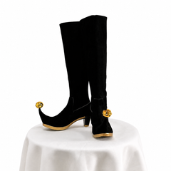 The Freak Circus Harlequin Pierrot Jester Shoes Boots Cosplay Accessories Props