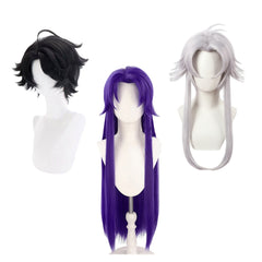 The Freak Circus Harlequin Pierrot Jester Wigs Cosplay Accessories Halloween Carnival Props