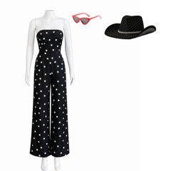 The Gentlemen Season 2 (2026) Susie Glass Polka Dot Black Jumpsuit Outfits Cosplay Costume