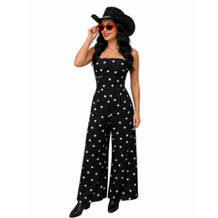 The Gentlemen Season 2 (2026) Susie Glass Polka Dot Black Jumpsuit Outfits Cosplay Costume