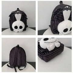 The Nightmare Before Christmas Jack Skellington Backpack Plush Bag Cosplay Accessories Props
