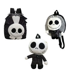 The Nightmare Before Christmas Jack Skellington Backpack Plush Bag Cosplay Accessories Props