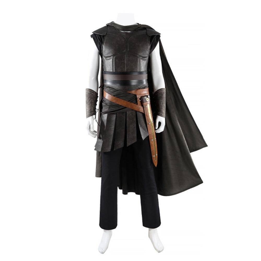 The Odyssey (2026) Odysseus Brown Warrior Set Medieval Outfits Cosplay Costume
