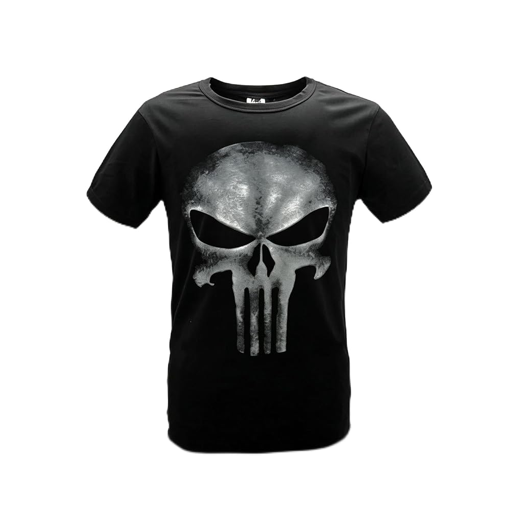 The Punisher: One Last Kill (2026) Frank Castle Skull T Shirt Black Tee Cosplay Costume