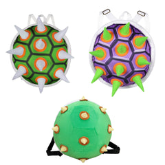 The Super Mario Bros. Bowser Jr. Plush Turtle Backpack School Bag Cosplay Accessories Props