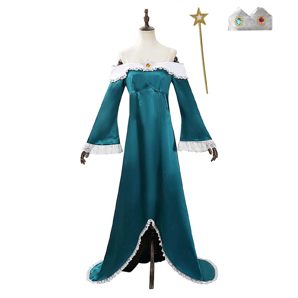 The Super Mario Galaxy Movie (2026) Rosalina Dark Syan Dress Accessories Outfits Cosplay Costume