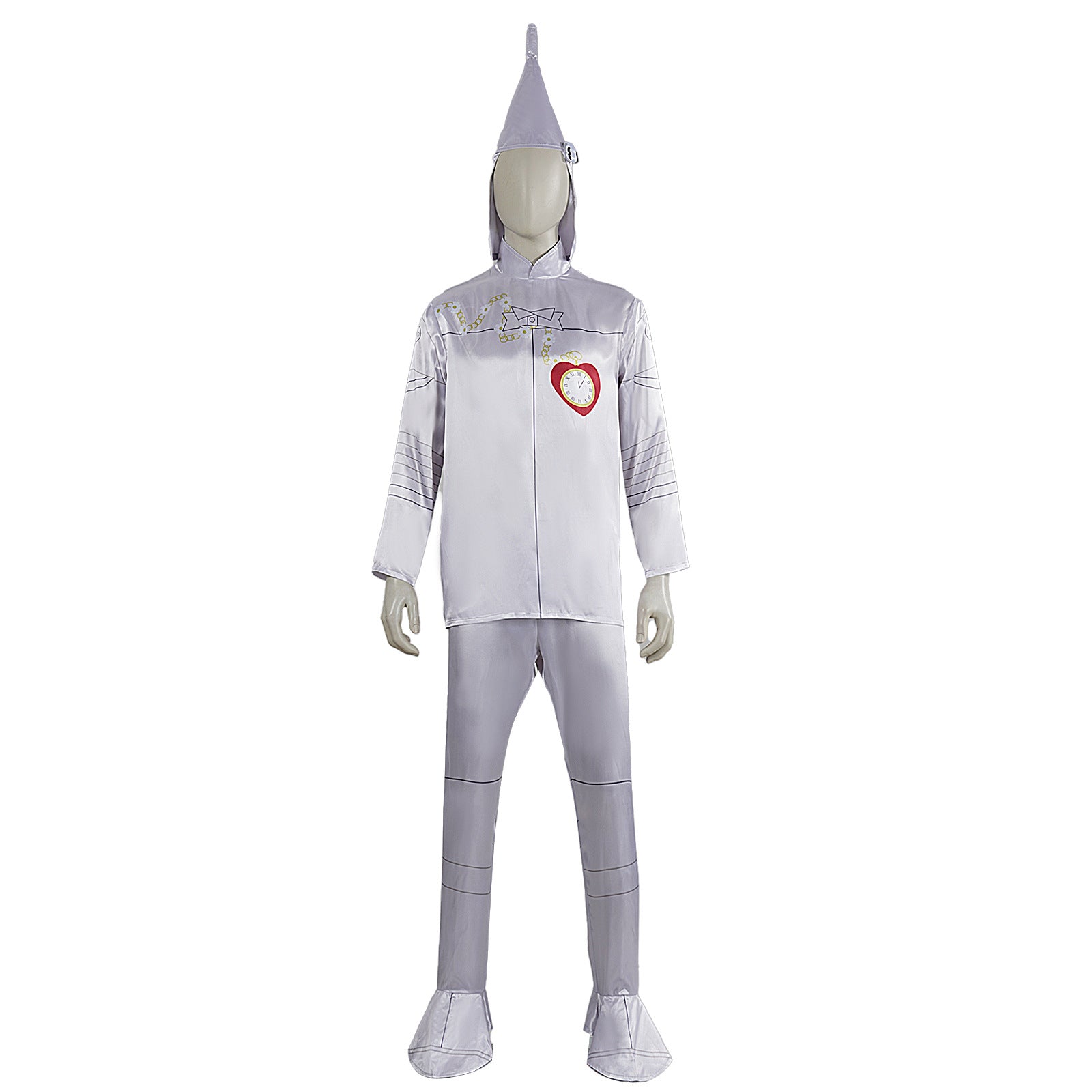 The Wizard of OZ Tin Man White Set Outfits Cosplay Costume Halloween Suit