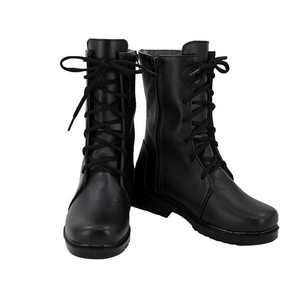 Tomb Raider Lara Croft Black Shoes Boots Cosplay Accessories Props