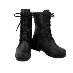 Tomb Raider Lara Croft Black Shoes Boots Cosplay Accessories Props