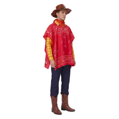 Toy Story (2026) Woody Red Cloak Cowboy Top Set Outfits Cosplay Costume