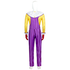 Toy Story Chuckles The Clown Yellow Purple Set Outfits Cosplay Costume Halloween Carnival Suit