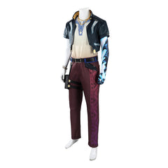 Valorant Veto Green Red Jacket Pants Set Outfits Cosplay Costume Halloween Suit