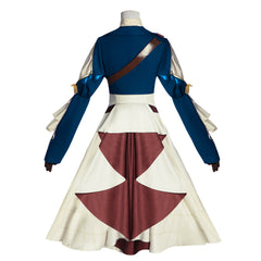 Violet Evergarden Violet Blue Jacket White Dress Set Outfits Cosplay Costume