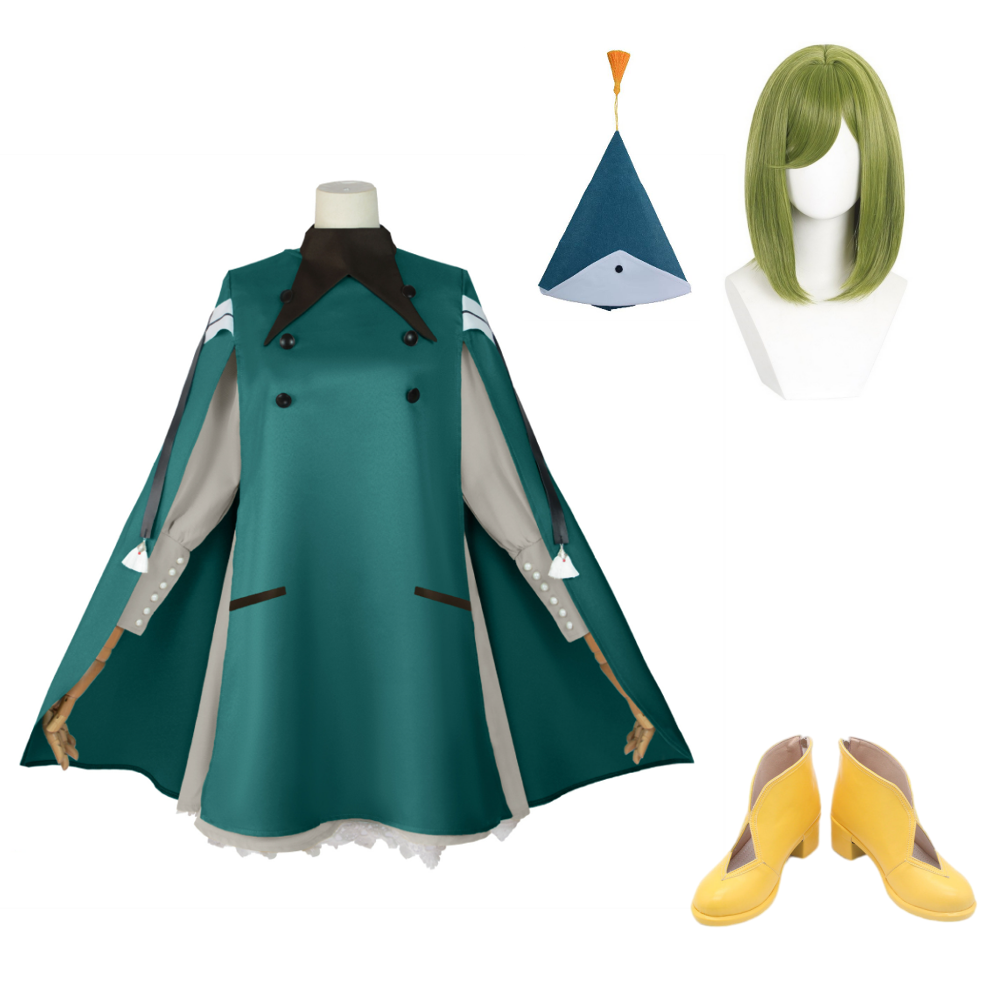 Witch Hat Atelier (2026) Coco Cyan Cloak Witch Set Outfits Cosplay Costume